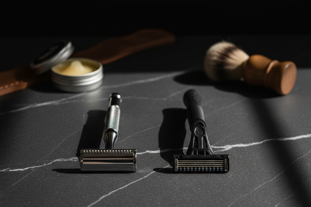 Lames double tranchant vs cartouche : quelle est la meilleure option ?
