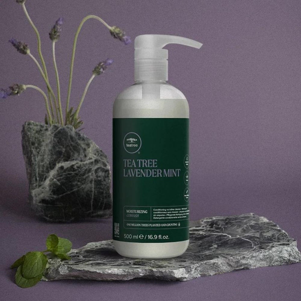 Nettoyant revitalisant "Lavender Mint Moisturizing Cowash" sans mousse - Aide à démêler, à combattre les frisottis et ajoute de la brillance (500ml/16.9oz)