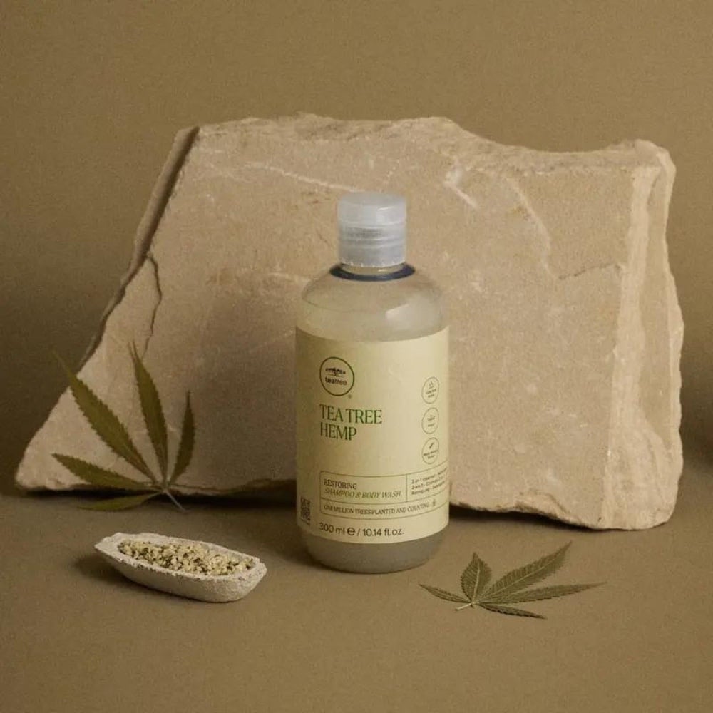 Tea Tree Hemp Restoring Shampoo & Body Wash - 2 in 1 Cleanser