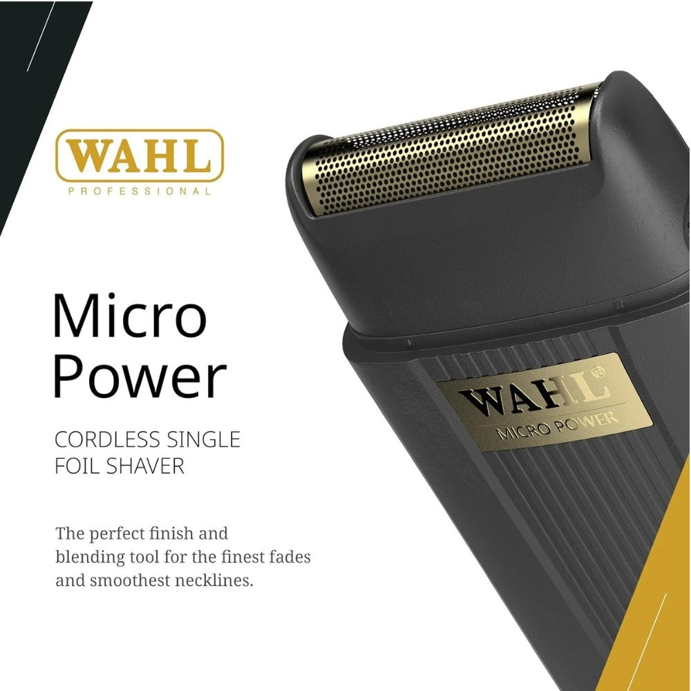 Micro Power 55621 Cordless Single-Foil Shaver - Black