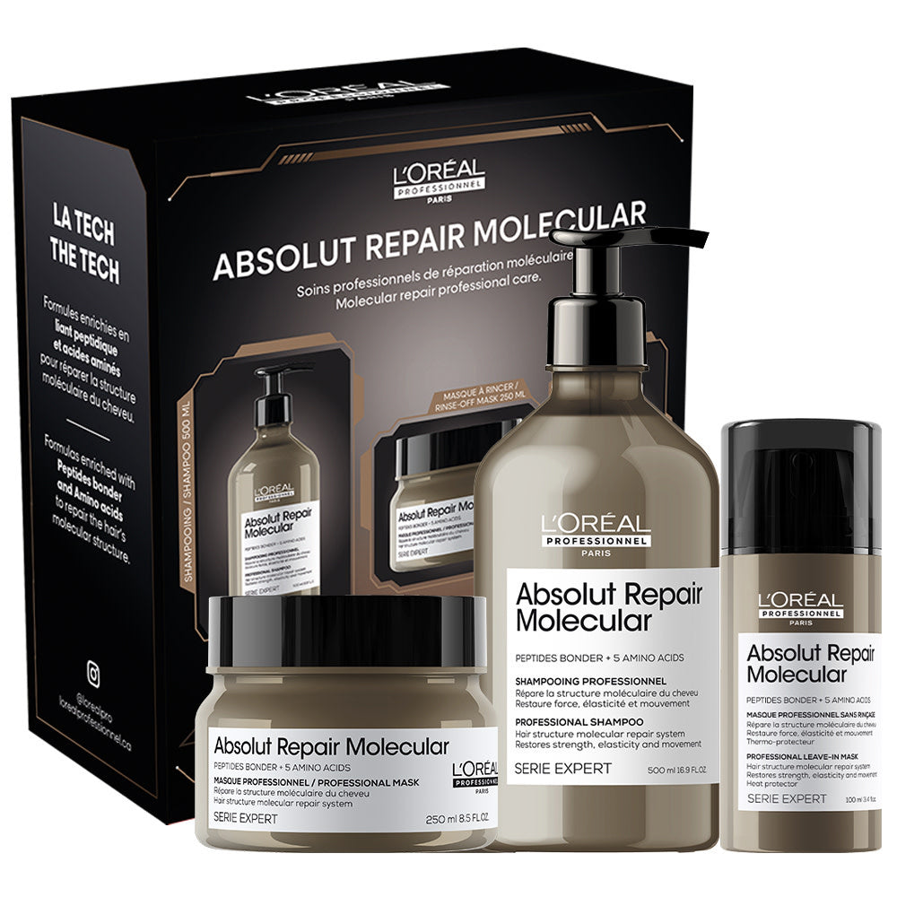 Trio de réparation moléculaire "Absolut Repair Molecular" (500ml/16.9oz, 250ml/8.5oz, 100ml/3.4oz)