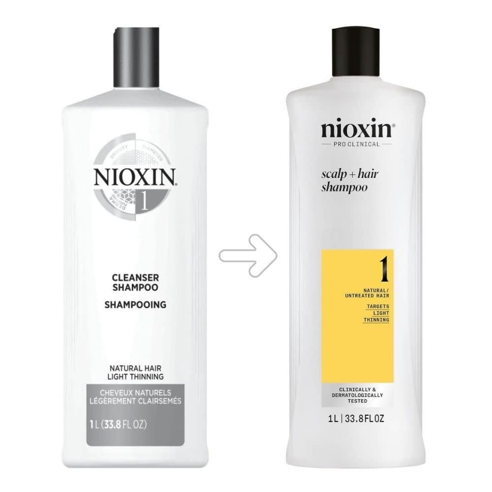 Shampoing cheveux + cuir chevelu Système 1 - Pour cheveux naturels avec chute modérée