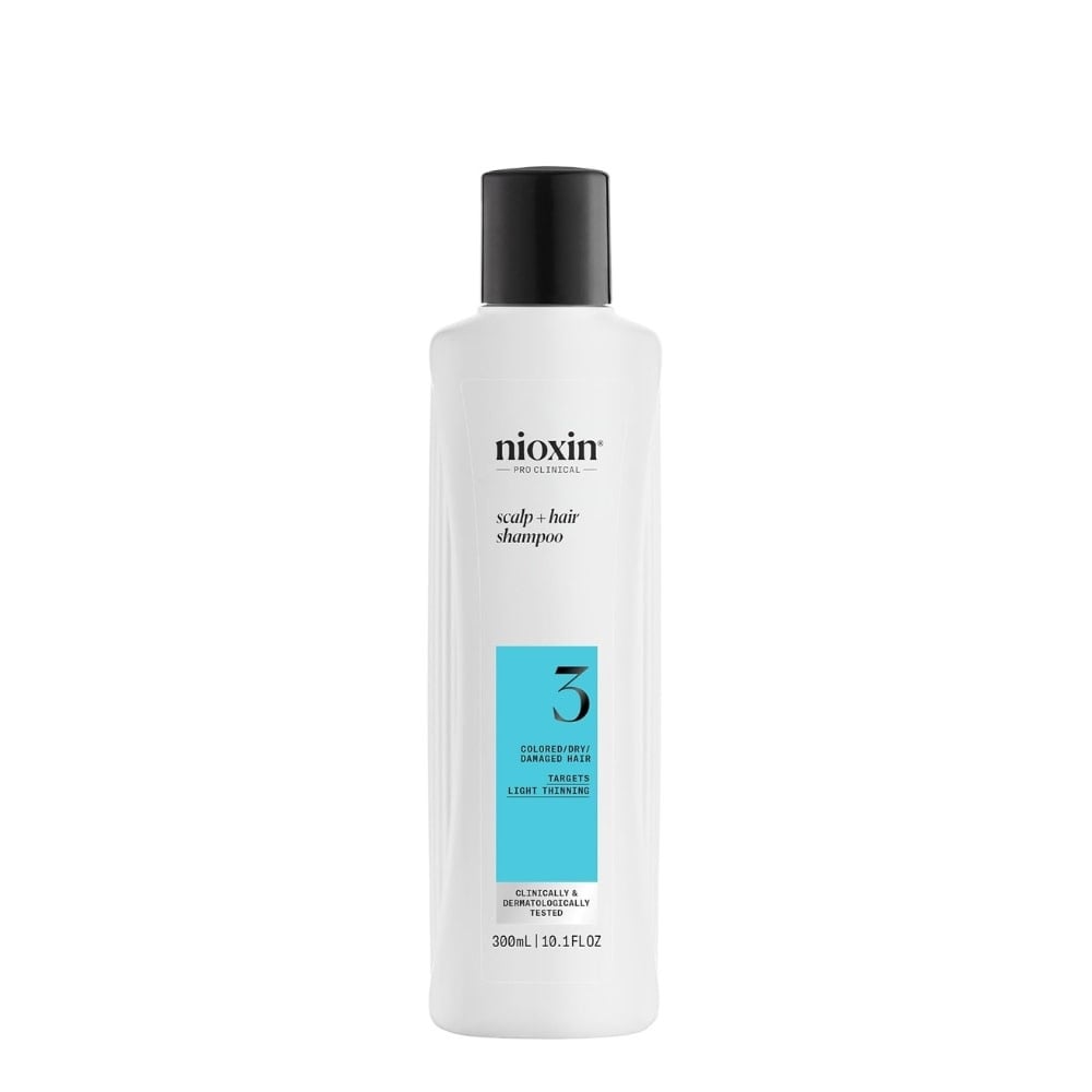 NIOXIN - Shampoing cheveux + cuir chevelu Système 3 - Pour cheveux colorés avec chute modérée