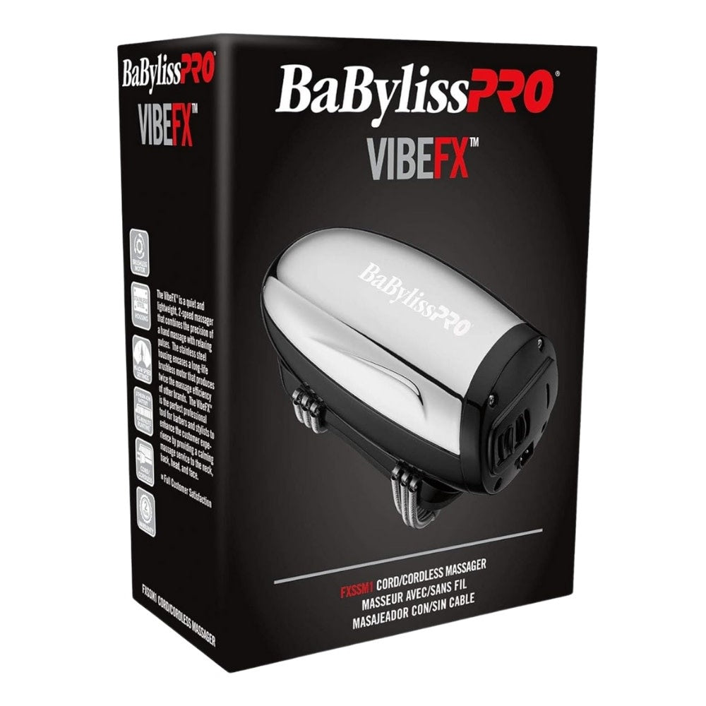 FXSSM1 VIBEFX Cord or Cordless Massager - Silver