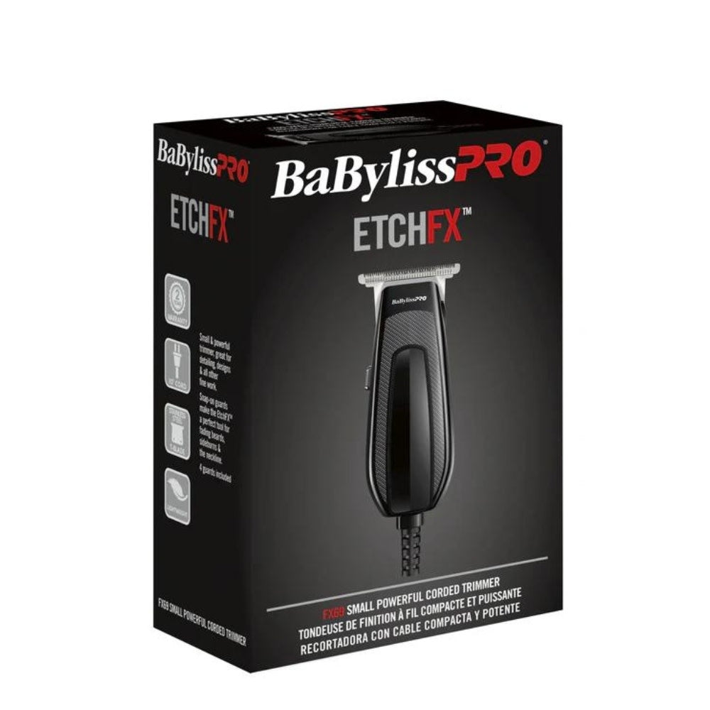 Tondeuse de finition à fil compacte et puissante FX69Z "EtchFX" avec lame en T et 4 guides de coupe inclus