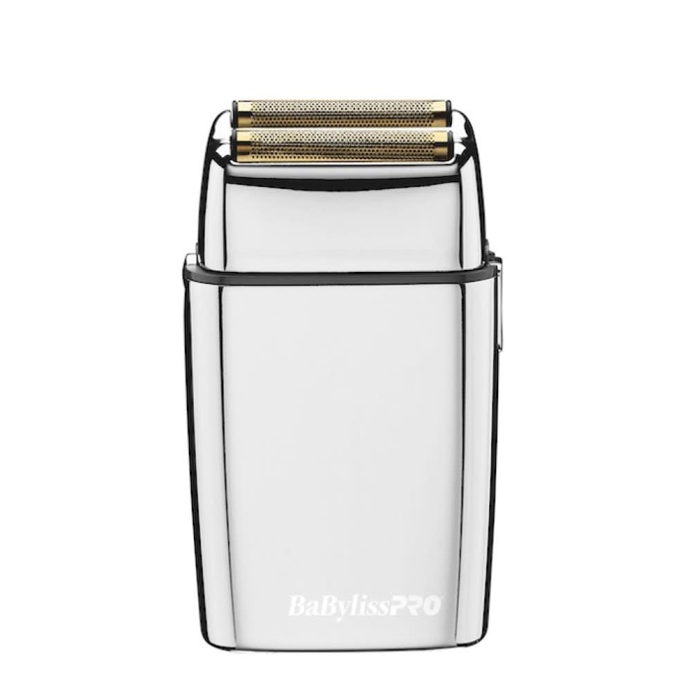 Rasoir métallique à double lames, sans fil FoilFx02 - Argent