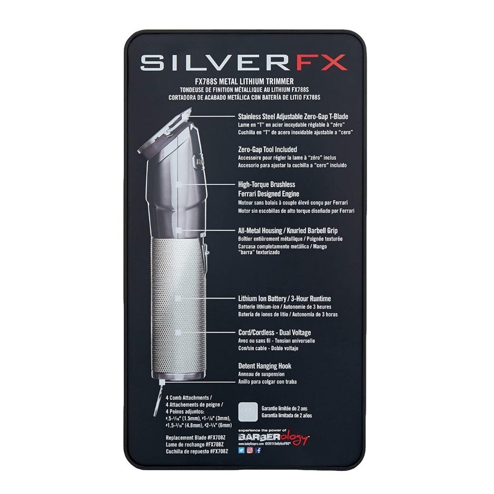 FX788S Cordless metal trimmer - SilverFX
