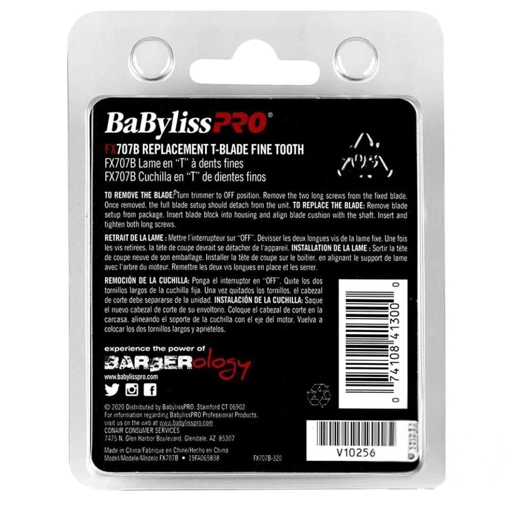 Lame de rechange pour tondeuse FX787 Lame en T à dents fines FX707B Graphite - Noir