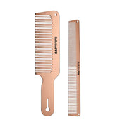 Barberology Clipper and Cutting Metal Comb Set (19,05cm/7,5" et 22,8cm/9")  - Rose Gold