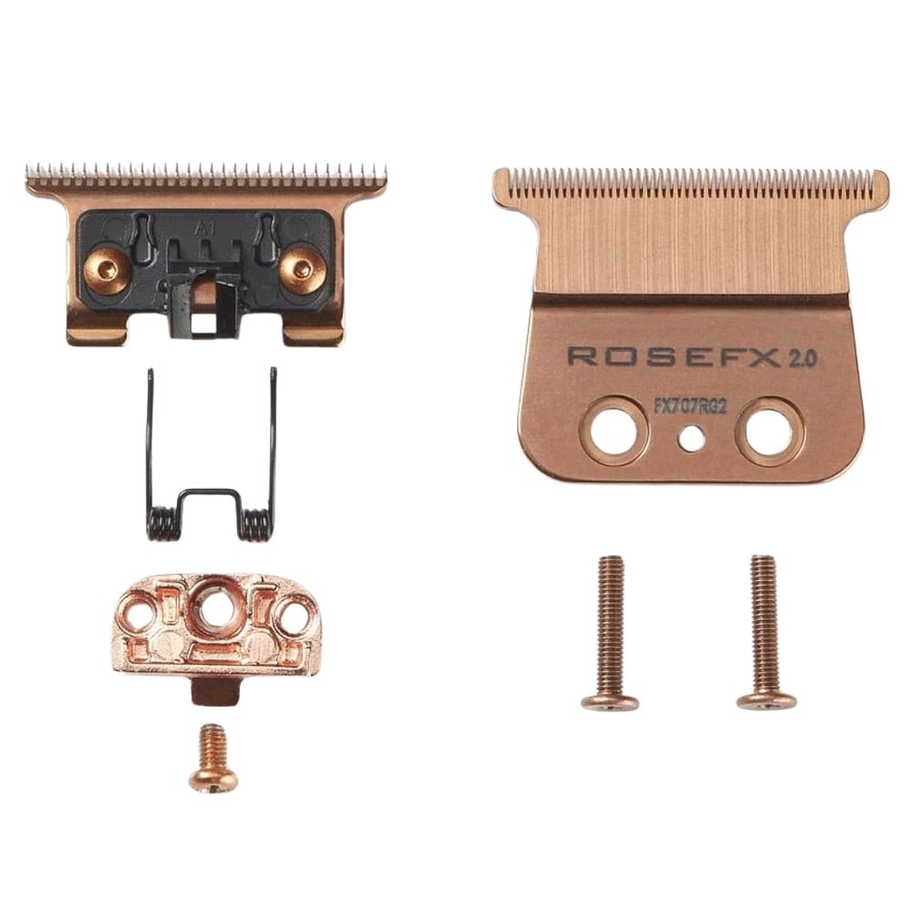 Lame de rechange pour tondeuse FX787 Lame en T à dents profondes de 2mm "FX707RG2" Titanium - Rose or