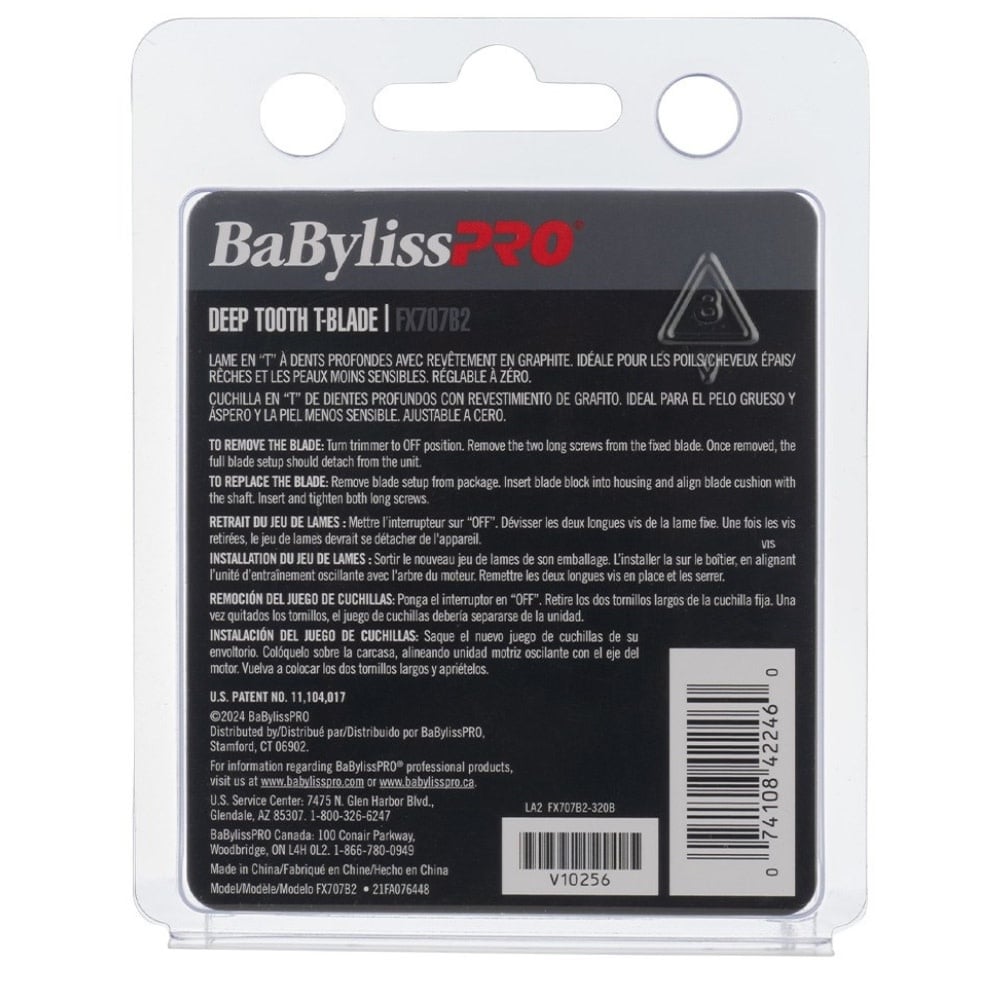 Lame de rechange pour tondeuse FX787 Lame en T à dents profondes de 2mm FX707B2 Graphite - Noir