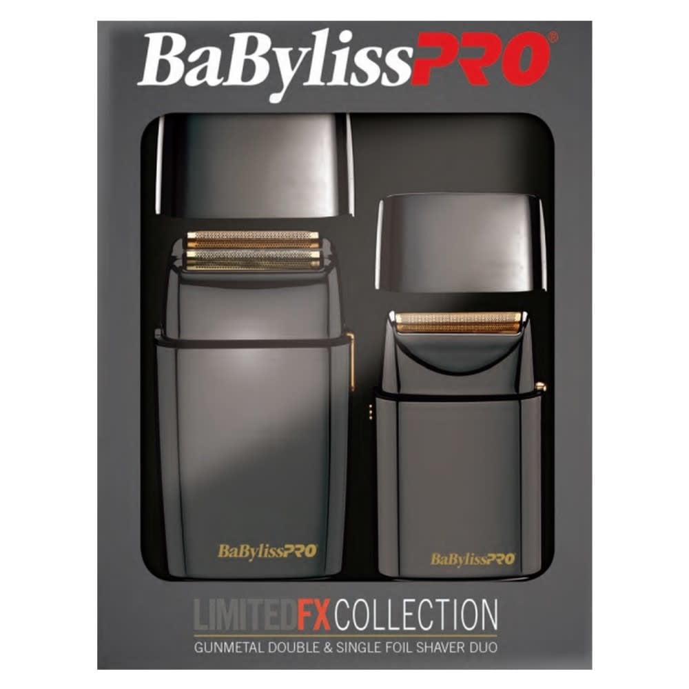 Ensemble de rasoir à lames unique et double lame "LimitedFX Collection" - Gris acier
