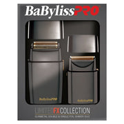 Ensemble de rasoir à lames unique et double lame "LimitedFX Collection" - Gris acier