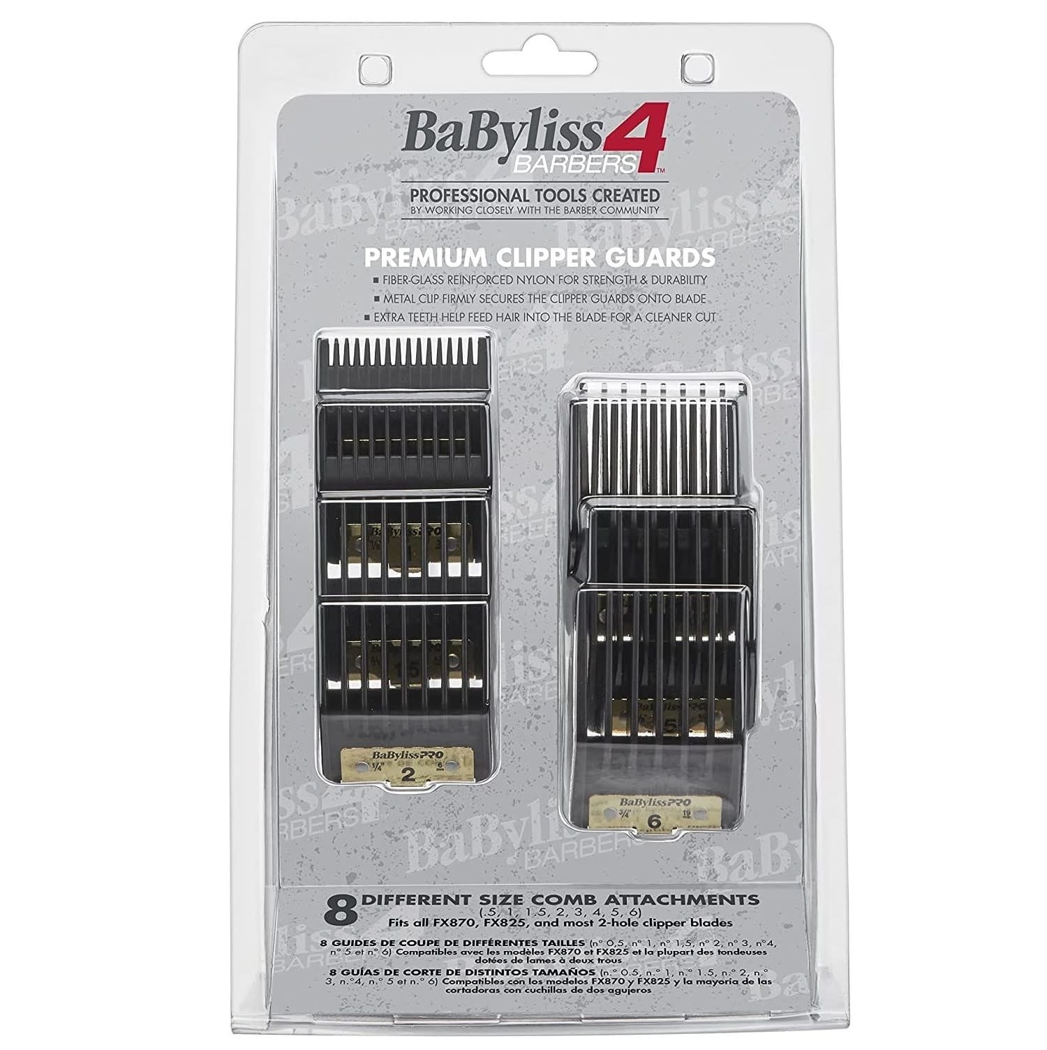 8 Cutting Guides Set Premium Clipper Guards FXPCG 
