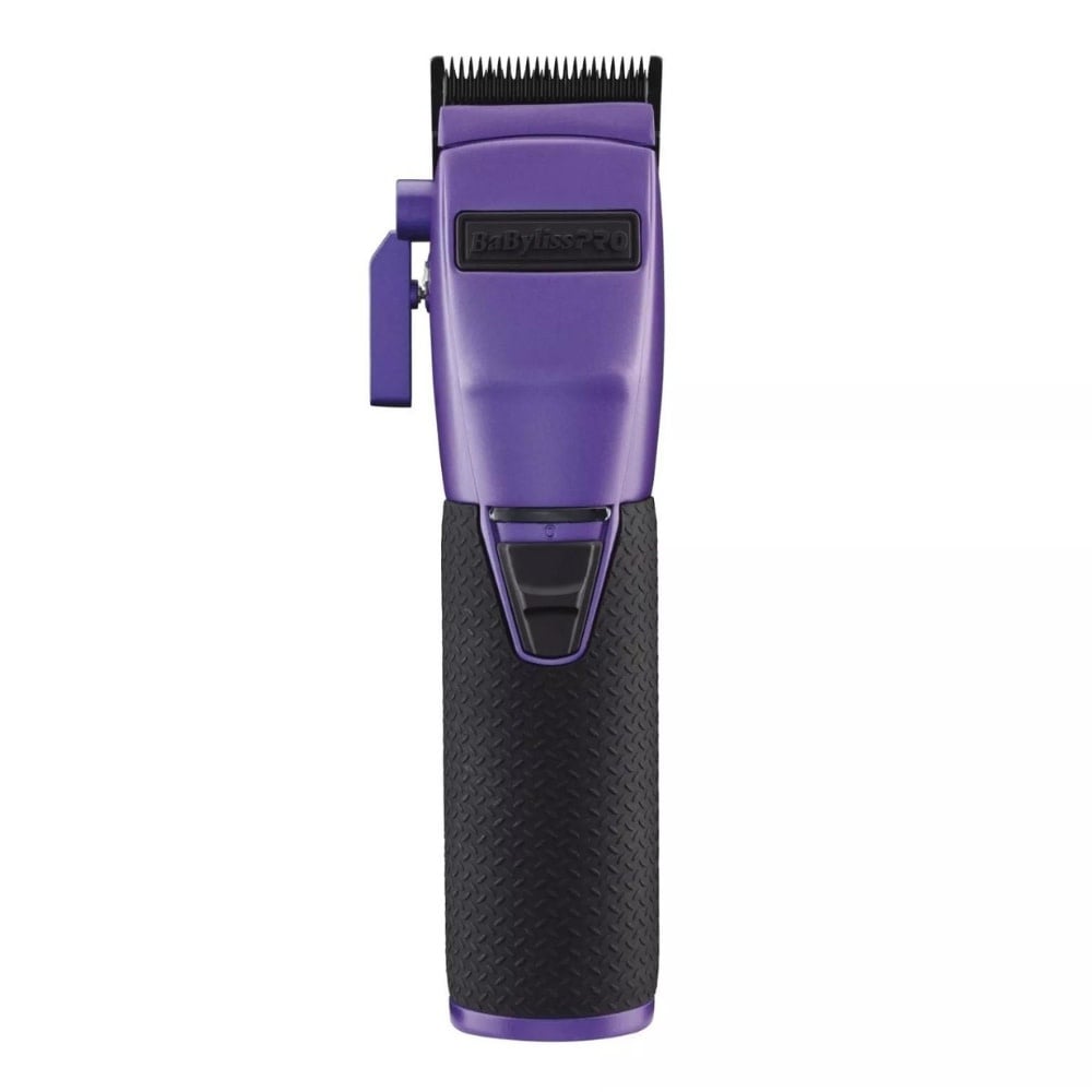 Tondeuse métallique sans fil avec pile lithium-ion "FX870PI Boost+" Édition Influenceur "Franck Da Barber" - Noir et Mauve