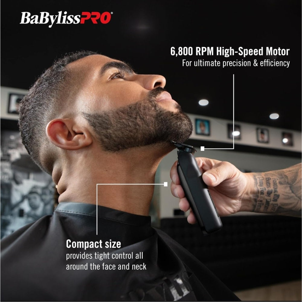 BaByliss PRO - Duo Tondeuse et tondeuse de finition haute performance Lo-PROFX Compact Series avec pile lithium-ion Édition Limité - Noir