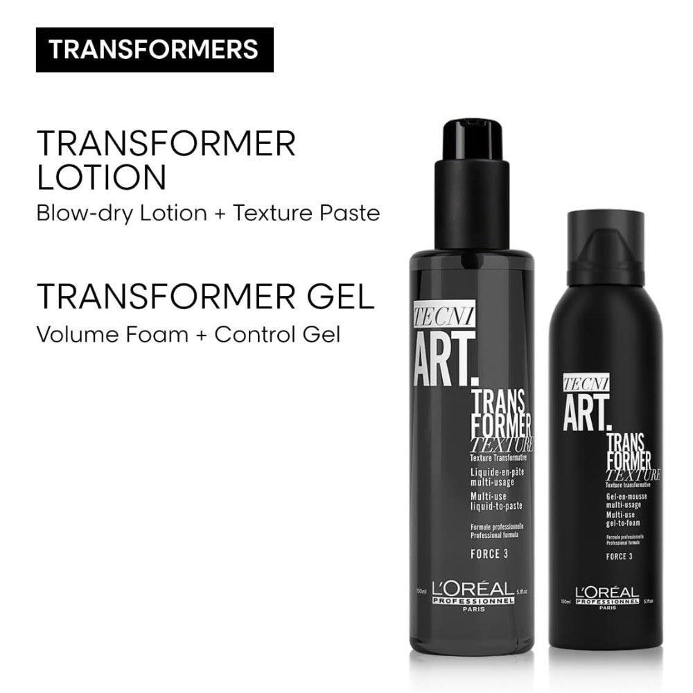 Gel-en-mousse multi-usage "Tecni.Art Transformer" - Pour tous types de cheveux (150ml/5.1oz)