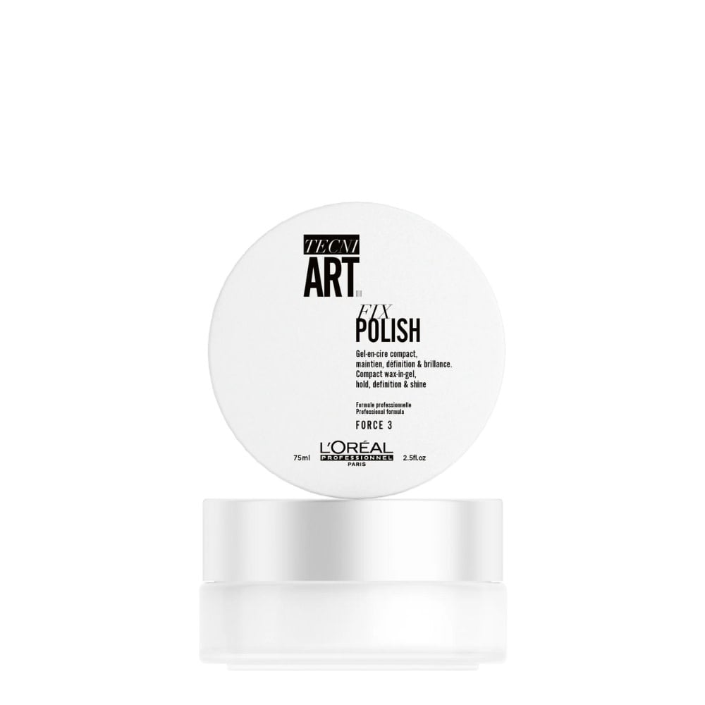 Gel-en-cire compact "TecniArt Fix Polish" - Maintien, définition et brillance (75ml/2.5oz)