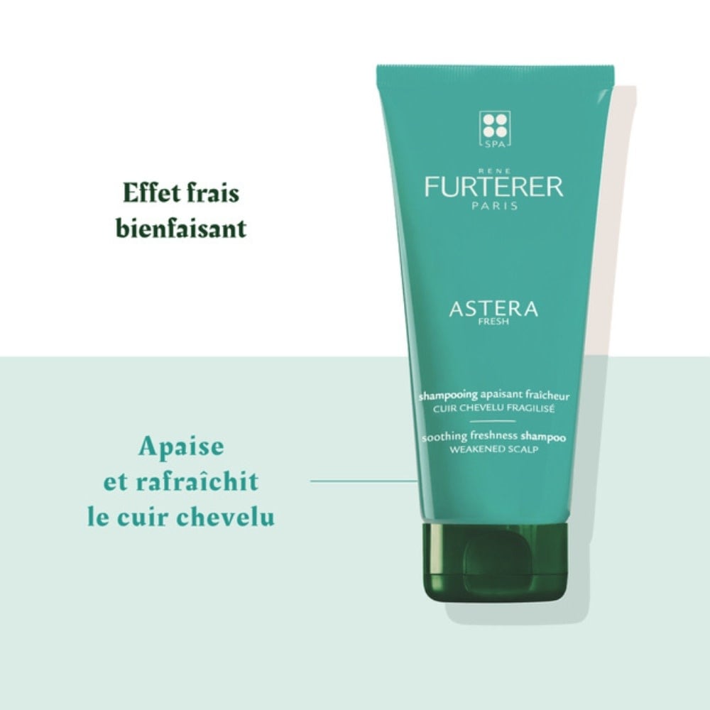 Shampoing apaisant fraîcheur "Astera Fresh" aux huiles essentielles froides - Pour cuir chevelu irrité