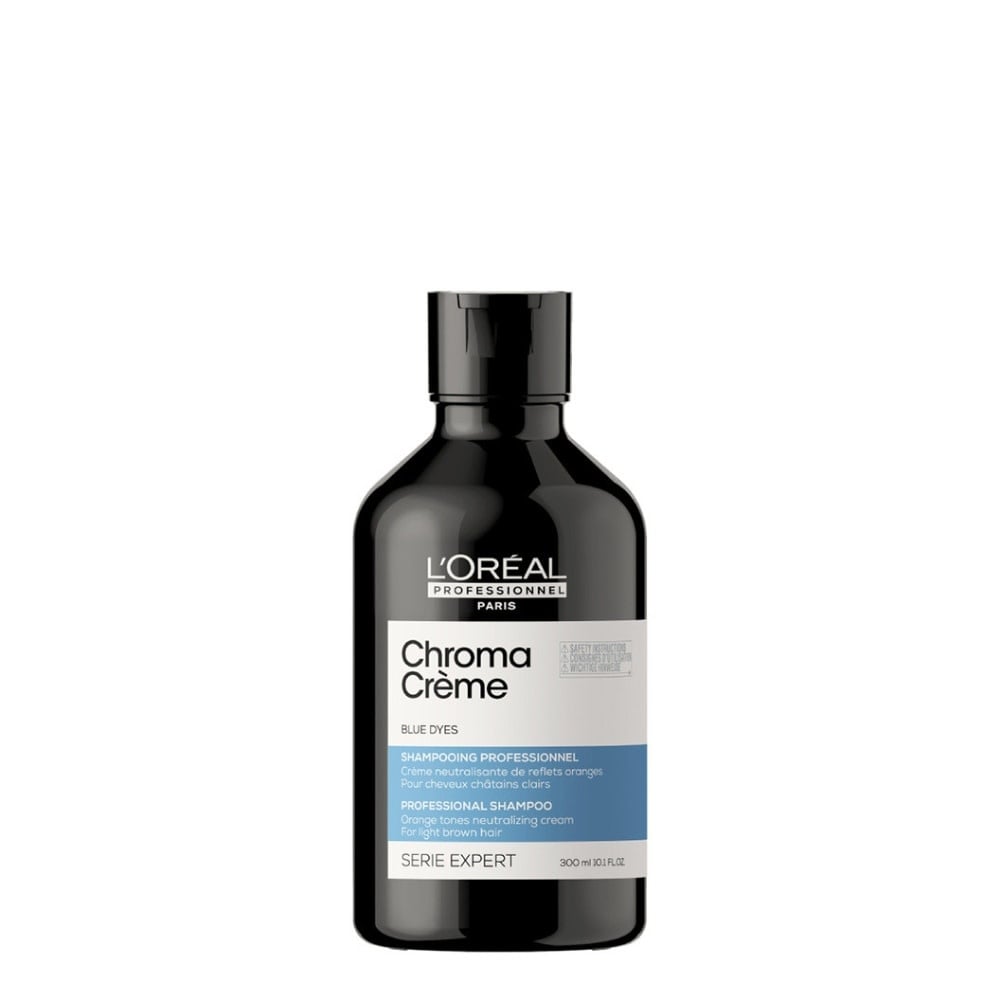 Shampoing neutralisant de reflets oranges "Chroma Crème Bleu" - Pour cheveux châtains clairs
