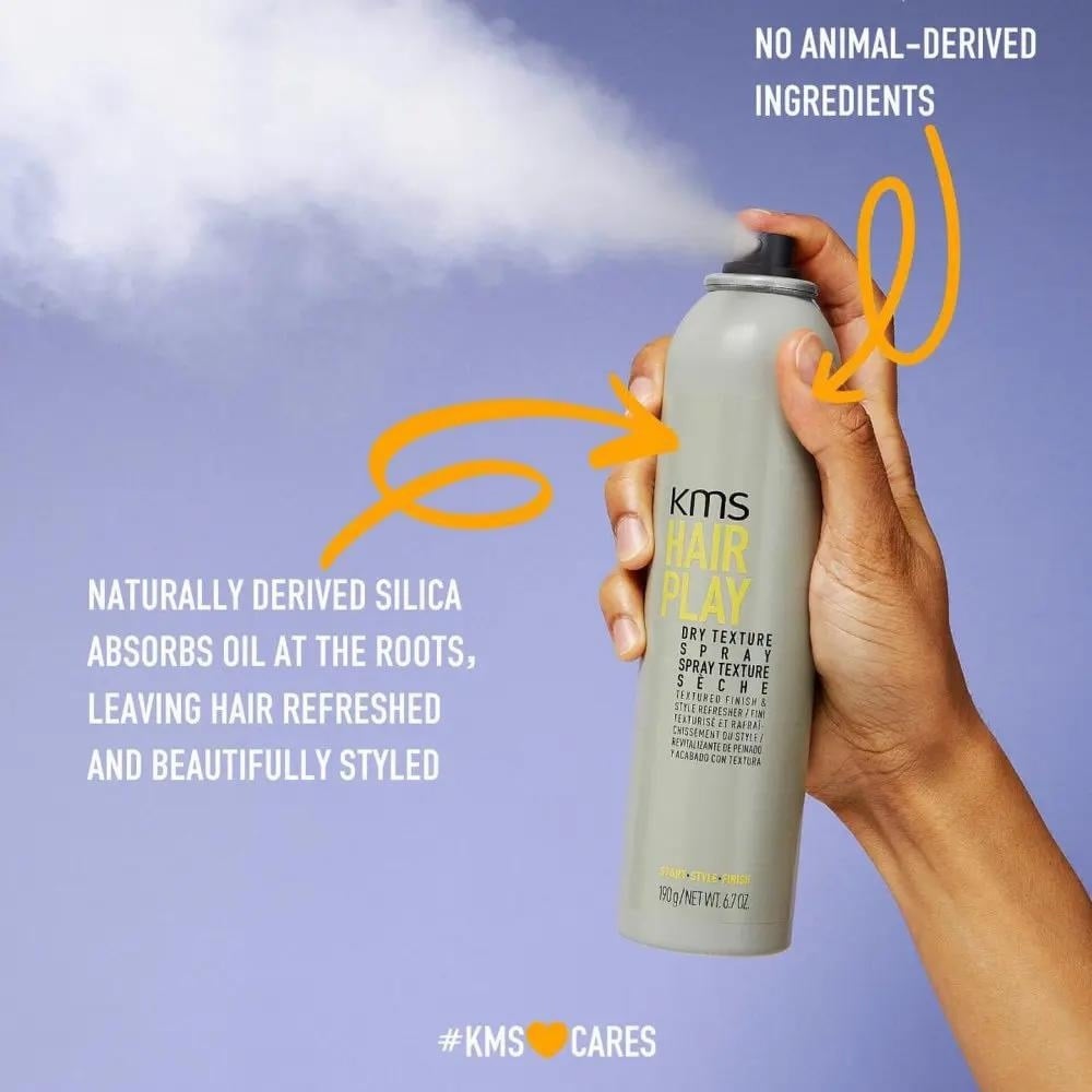 Spray texture sèche "HairPlay Dry Texture Spray" - Spray multi-usage pour cheveux lisses à ondulés (182g/6.4oz)