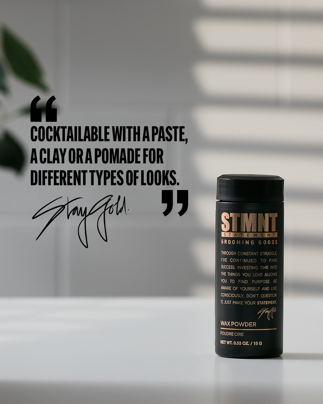 Wax Powder - Medium Hold Natural Shine (15g/0.53oz)
