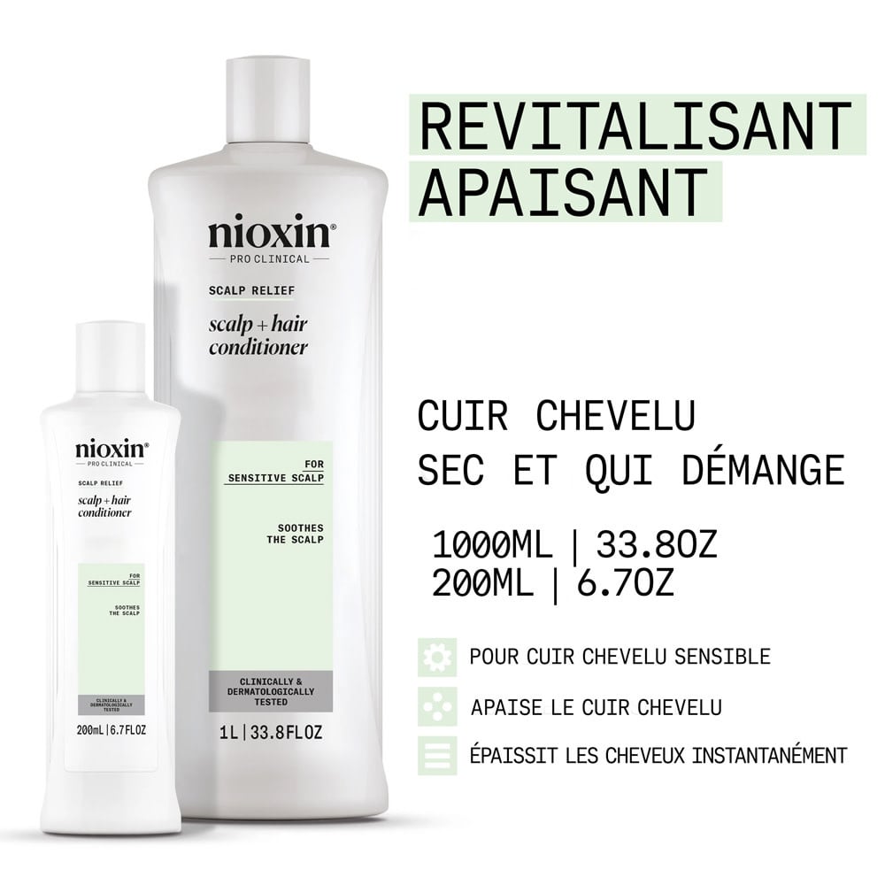 Revitalisant apaisant et épaississant "Scalp Relief" - Pour le cuir chevelu sensible et sec