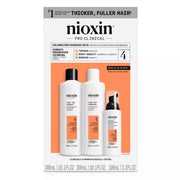 Trio shampoing, revitalisant et traitement sans rinçage cheveux + cuir chevelu Système 4 - Pour cheveux colorés avec chute avancée (2x 300ml/10.1oz, 100ml/3.38oz)