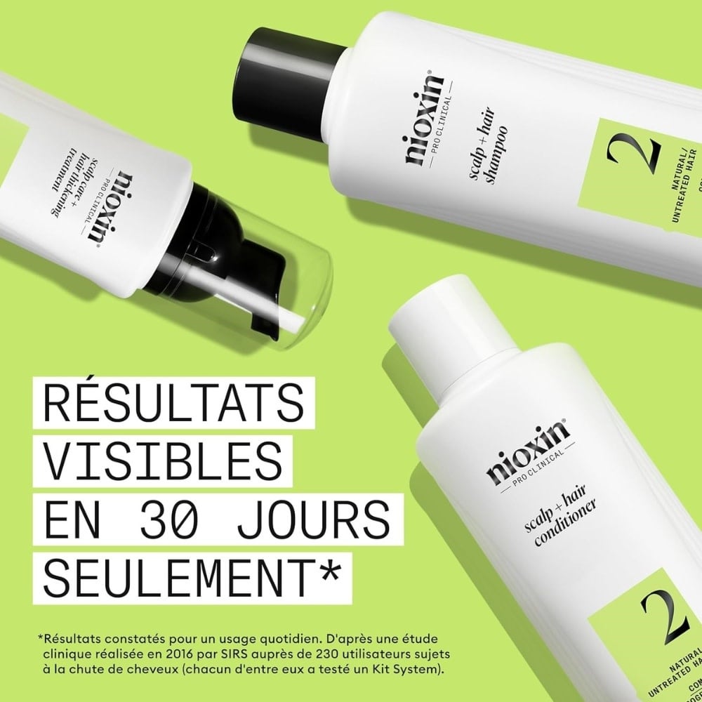 NIOXIN - Revitalisant cheveux + cuir chevelu Système 2 - Pour cheveux naturels avec chute avancée