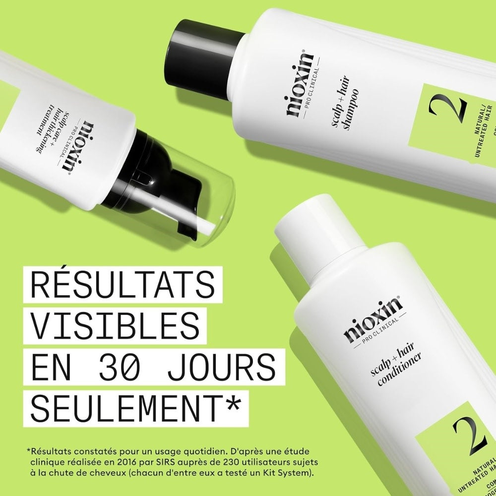 Shampoing cheveux + cuir chevelu Système 2 - Pour cheveux naturels avec chute avancée