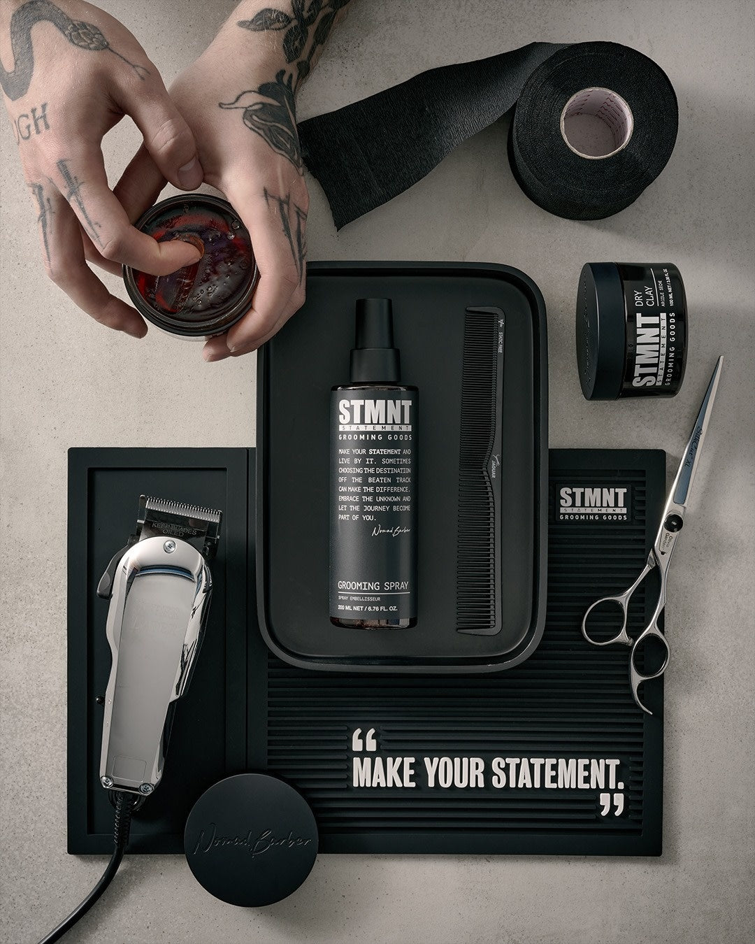 STMNT Grooming Goods - Pommade classique "Classic Pomade" - Tenue forte, brillance naturel