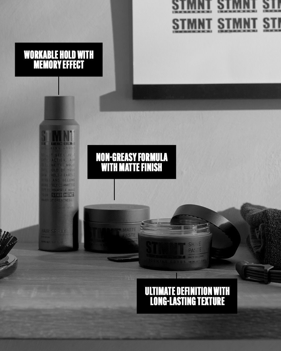 STMNT Grooming Goods - Pommade "Matte Paste" - Effet super mat