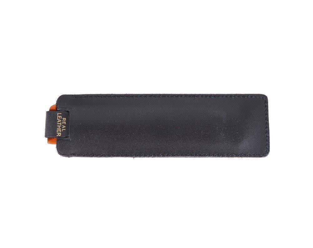 KENT. - Peigne de poche avec étui de cuir - Pour cheveux fins (112mm/4.4") - Nu 22 Case