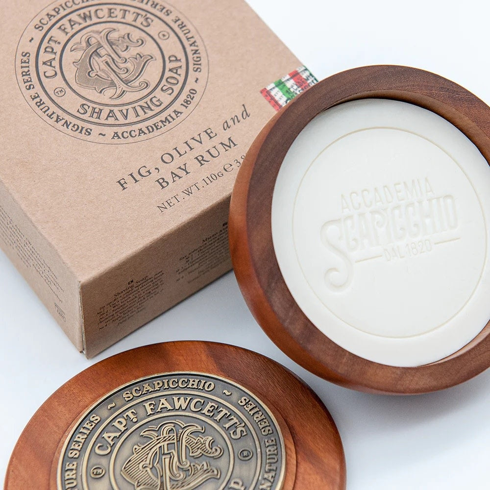 Captain Fawcett's - Savon de rasage "Scapicchio" - Recharge pour bol de rasage (110g/3.8oz)