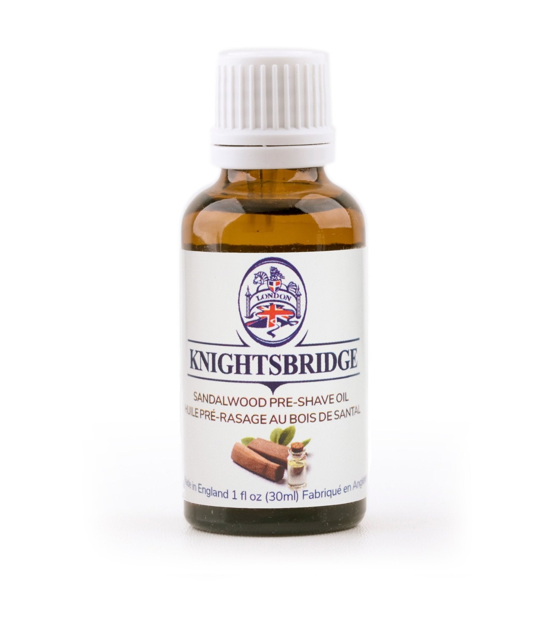 Huile de pré-rasage - Bois de santal (30g/1.0oz)