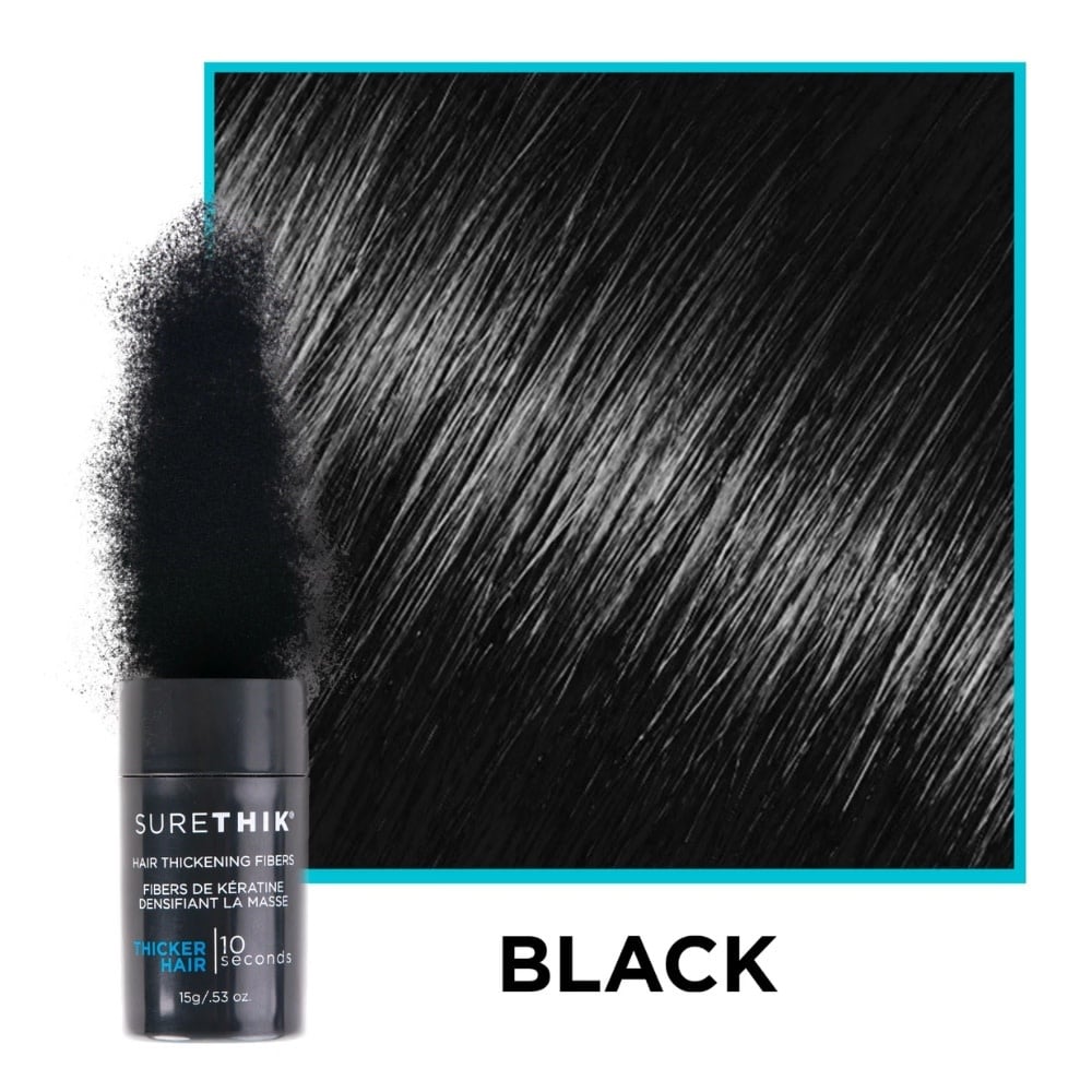 Fibres de kératine densifiant la masse "Hair Thickening Fibers" (15g/0.53oz) Noir