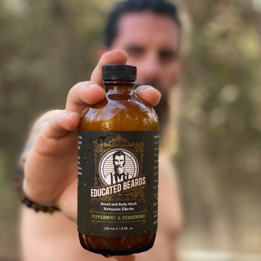 Peppermint and Cedarwood Beard and Body Wash (250ml/8.5oz)