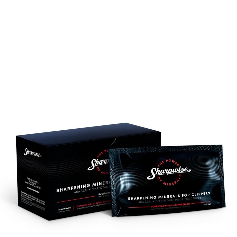 Minéraux d'affûtage "Sharpening Minerals" (9g/0.3oz) - Pour tondeuse (Boite de 6 sacs)