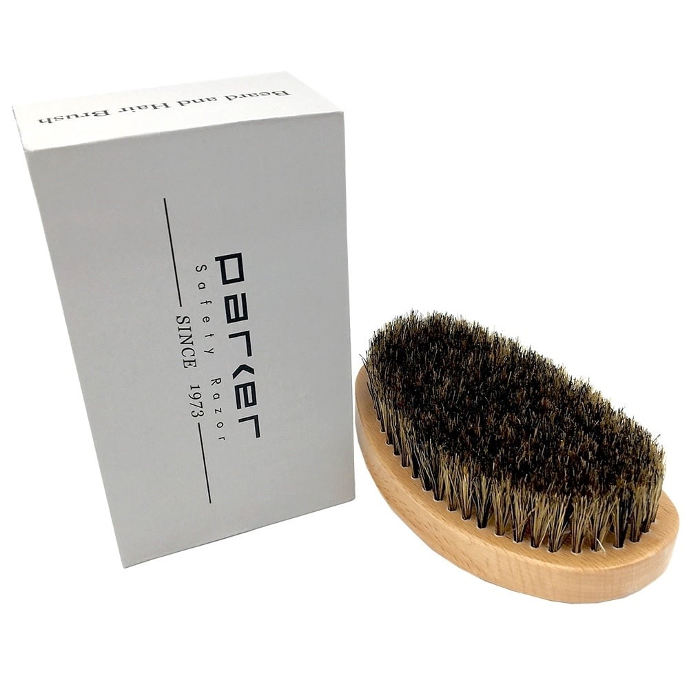 Brosse barbe et cheveux 100% sanglier (12.7cm/5" x 6.9cm/ 2.75")