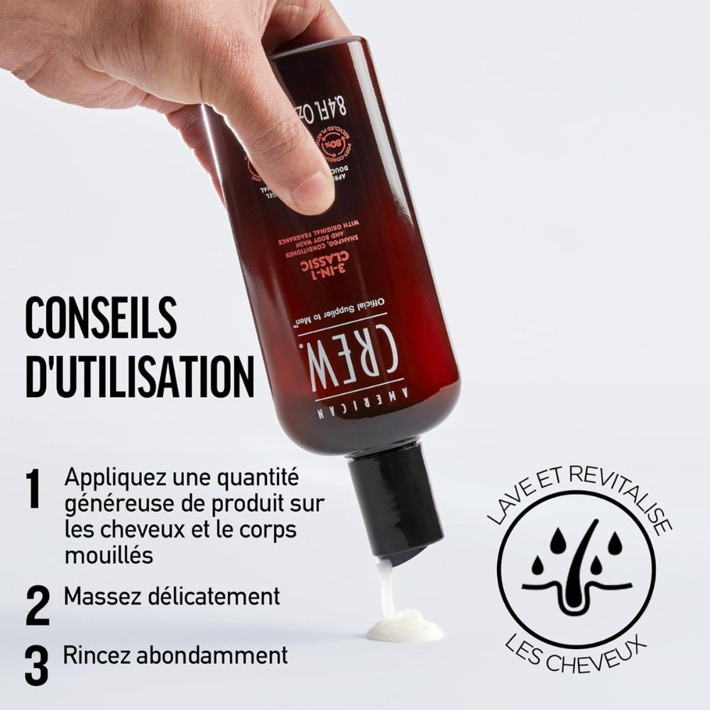 3 in 1 Shampoo, Conditioner & Body Wash