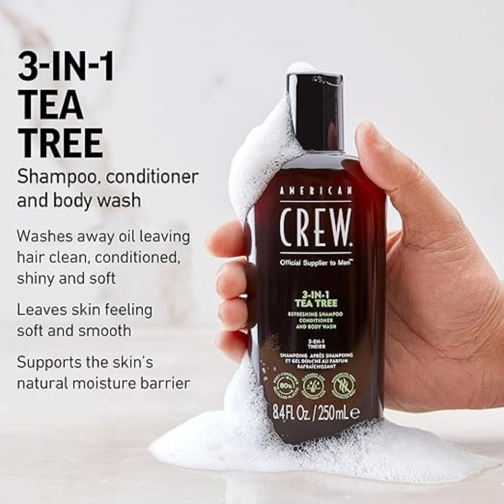 Shampoing, revitalisant & gel pour le corp 3 en 1 Tea Tree