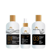 Trio densité "Density Trio" avec shampoing complexe N.01, shampoing quotidien N.03 et la Lotion N.02 (2x 250ml/8.5oz, 100ml/3.4oz)
