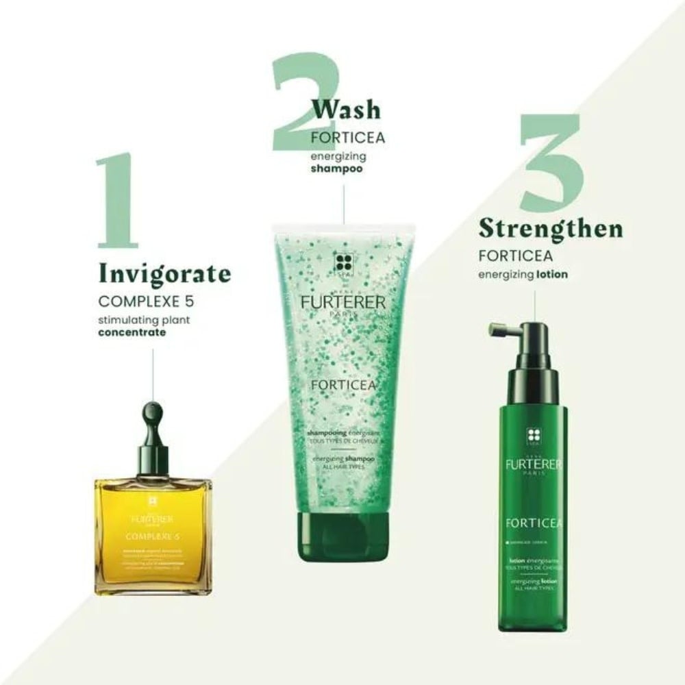 Lotion tonique fortifiante "Forticea" menthol et huiles essentielles - Pour tous types de cheveux (100ml/3.3oz)