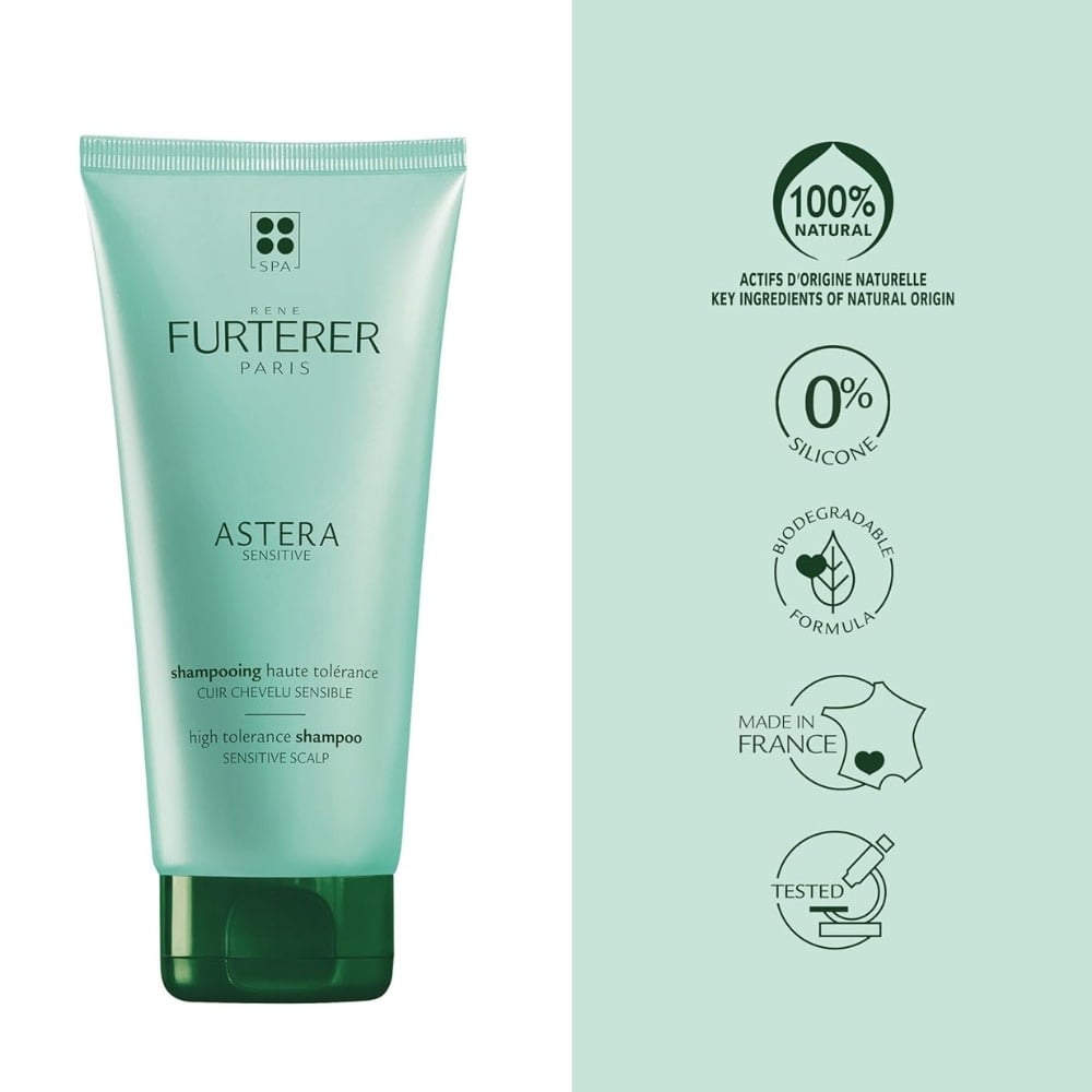 Shampoing dermo-protecteur haute tolérance "Astera Sensitive" hypoallergénique  - Pour cuir chevelu sensible