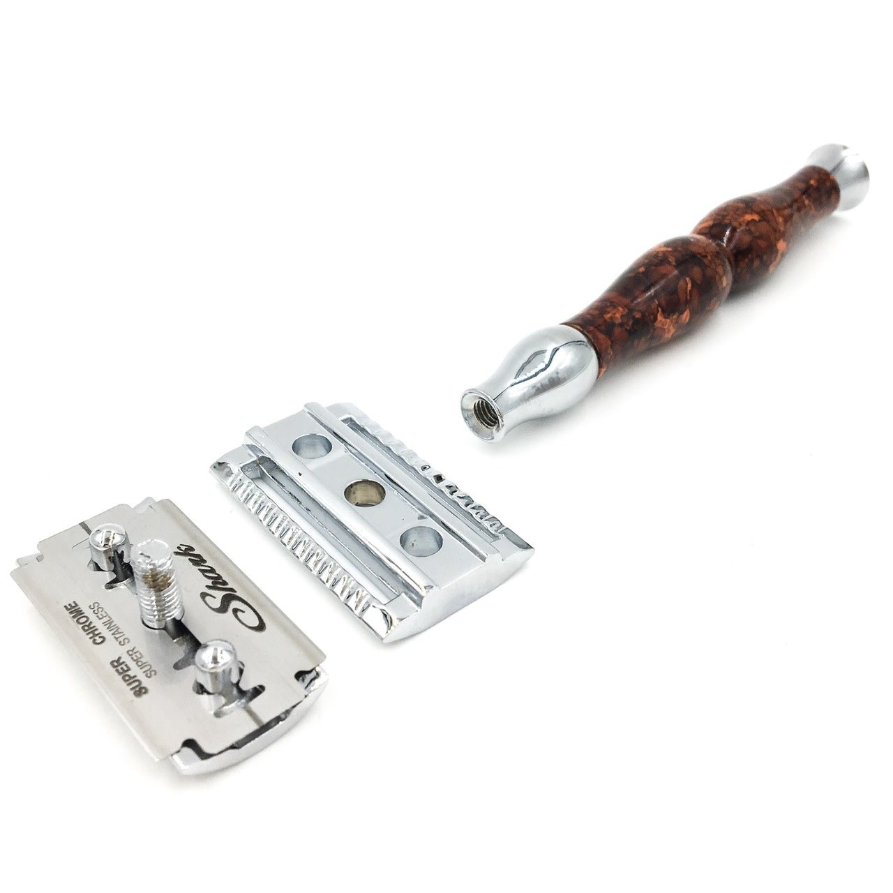 Parker - Rasoir de sécurité 3 pièces avec poignée en émail 45R