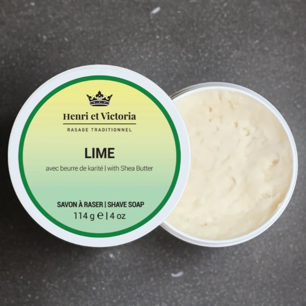 Lime Shaving Soap with Shea Butter (114g/4.0oz)