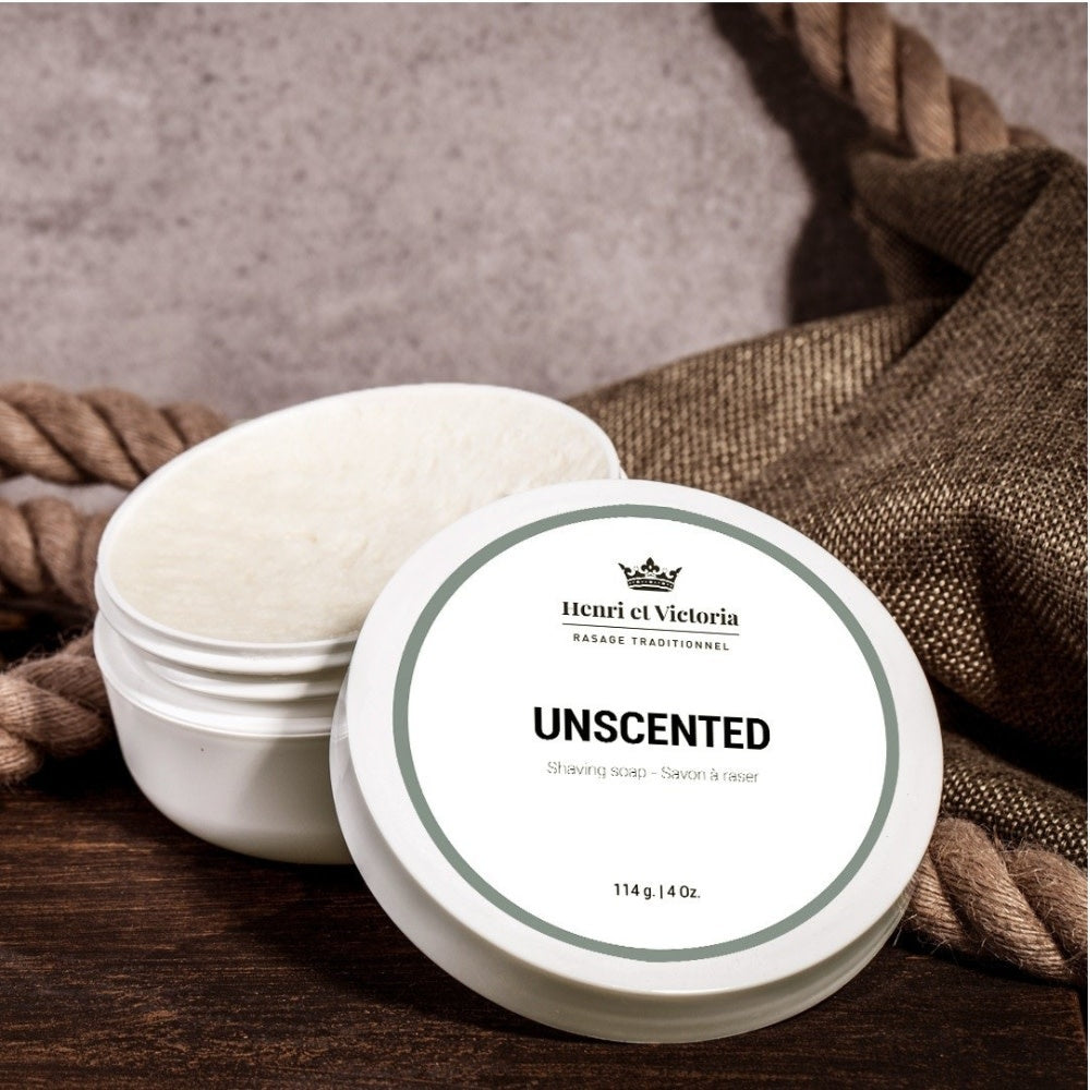 Unscented Shaving Soap with Shea Butter (114g/4.0oz)