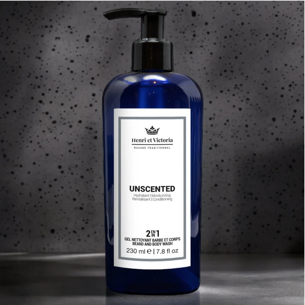 Unscented 2 in 1 Beard and Body Wash (230ml/7.8oz)