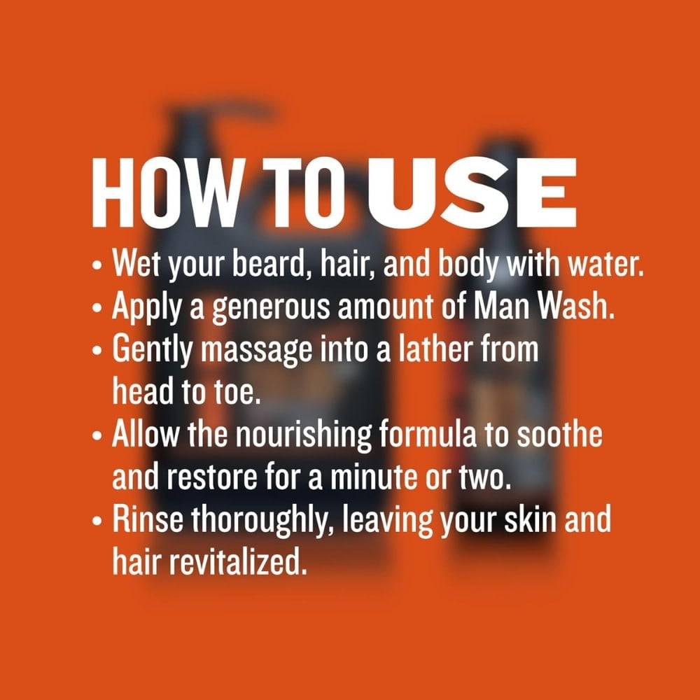 Savon à barbe, cheveux et corps "Man Wash BHB"