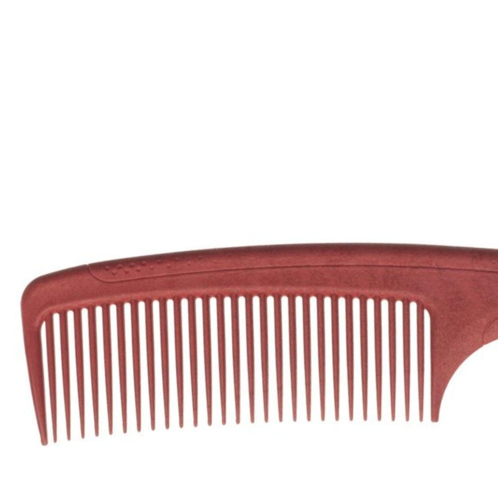 Carbon 11 Antistatic Wide-Tooth Handle Comb (225mm/8.85") - Red